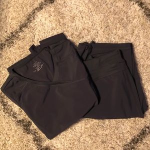 Cherokee Infinity Scrub Top + Bottom in Pewter